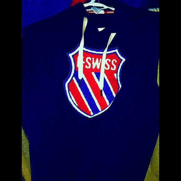 Vintage RETRO Original Logo KSWISS unisex hoodie - Picture 1 of 1